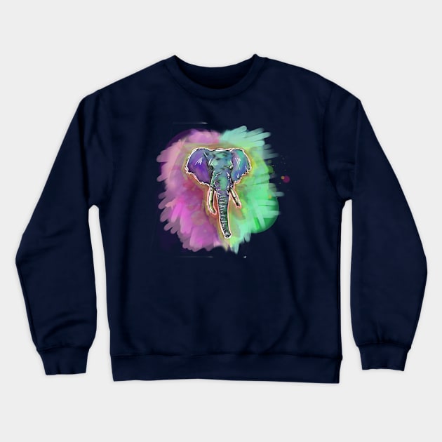 Elephunk Crewneck Sweatshirt by Beanzomatic